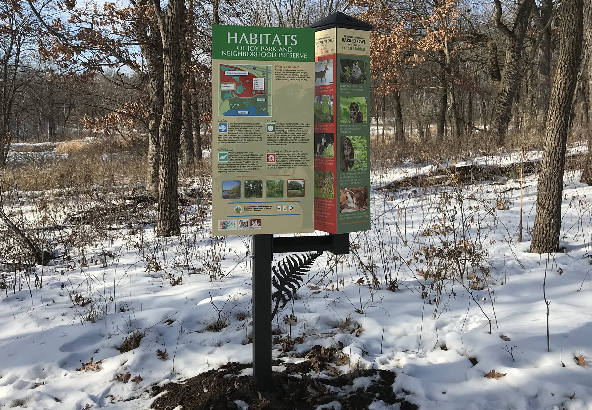 Rotational habitat sign